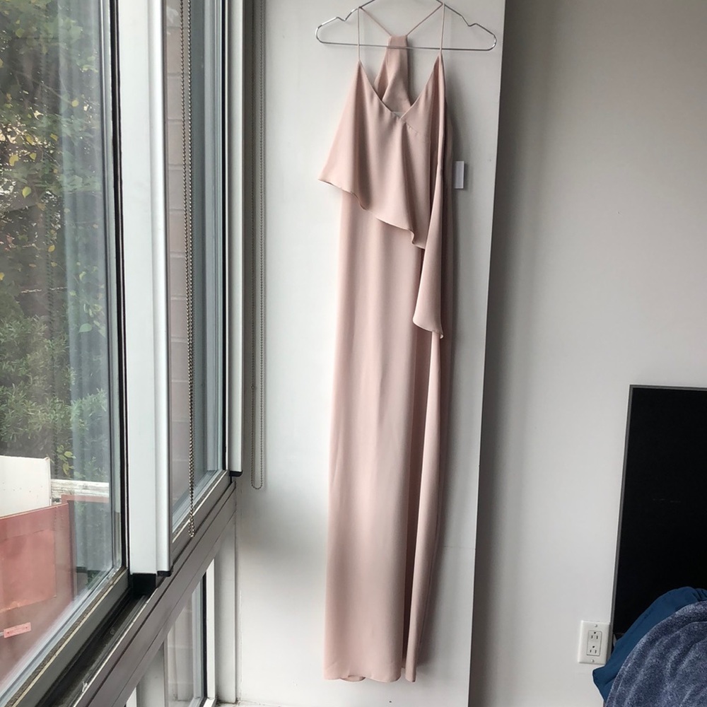 NWT Amanda Uprichard Bridal Nude Ruffle Gown!